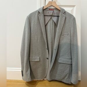 Saks Fifth Avenue Men’s Heather Gray Deconstructed Cotton Blazer
